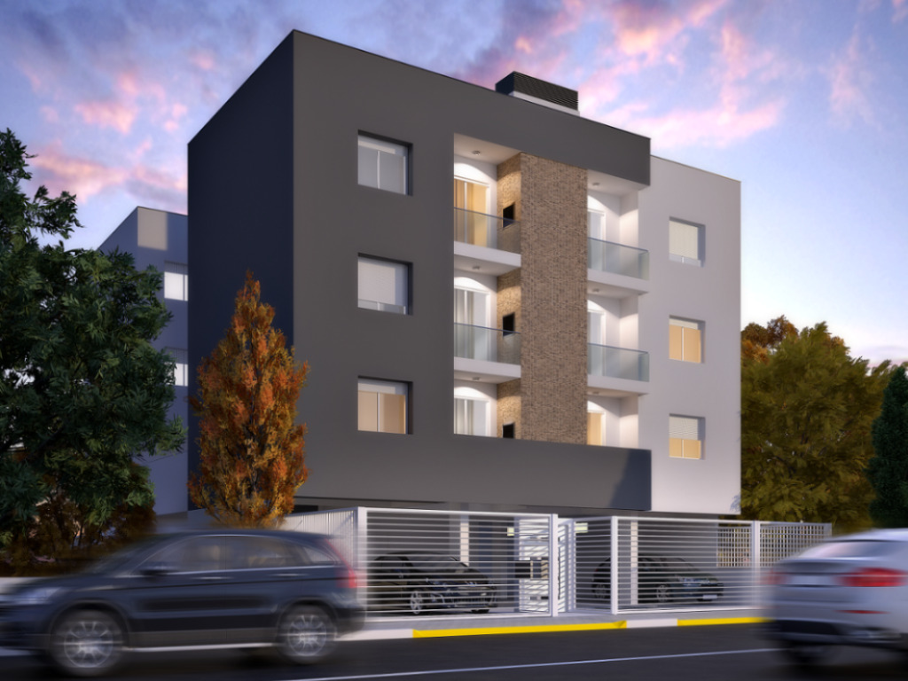 Apartamentos - 2 Dorm.<br />Linha São Luiz<br />Caxias Do Sul<br /><br />Excelente apartamento de 2 dormitórios, sala de estar e jantar, cozinha, área de serviço, sacada com churrasqueira, esquadrias em alumínio, rebaixe em gesso em todo o apartamento, massa corrida, piso cerâmico e laminado, água quente, gás central, hidrômetros individuais,1 vaga de garagem. Empreendimento conta com porteiro eletrônico, gradil, cerca elétrica.